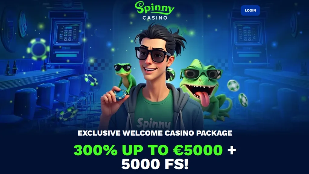 Spinny Casino non-GamStop hero image showing sportsbook plus casino crypto interface for UK players